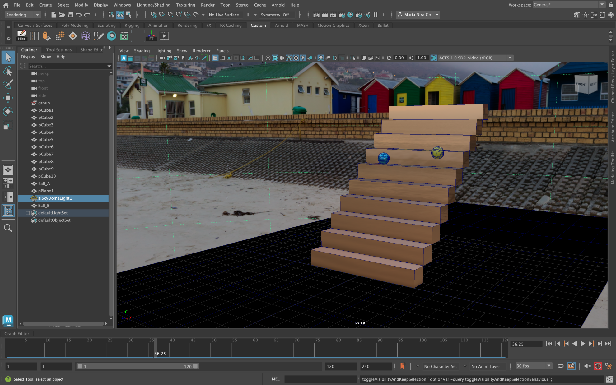 Week 1: Rube Goldberg Machine Modelling & Animation in Maya – Nira's ...